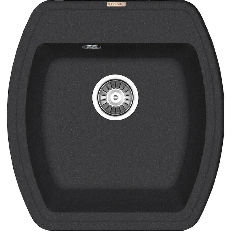 Кухонная мойка Florentina Нире-480 20.190. B0480.302 Антрацит искусственный камень (литьевой мрамор) встраиваемый