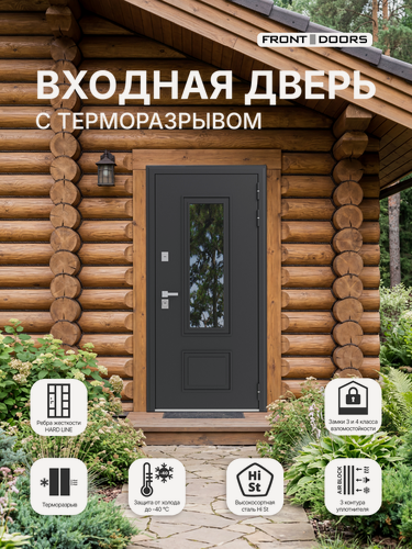 Изображение товара Дверь входная для дома, со стеклом TRL Classic (ТТ5-G311) правая 860х2050