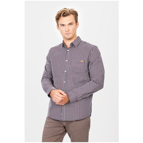 фото Рубашка baon размер s maroon checked