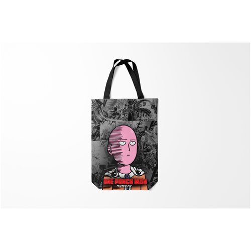 фото Сумка-шоппер / 31х42 см / аниме / one punch man i am okey burnettie