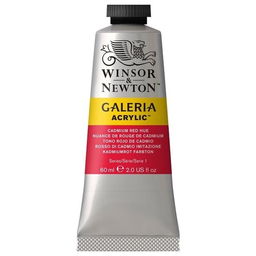 Краска акриловая художественная Winsor&Newton Galeria, 60 мл, туба, кадмий красный (2120095)