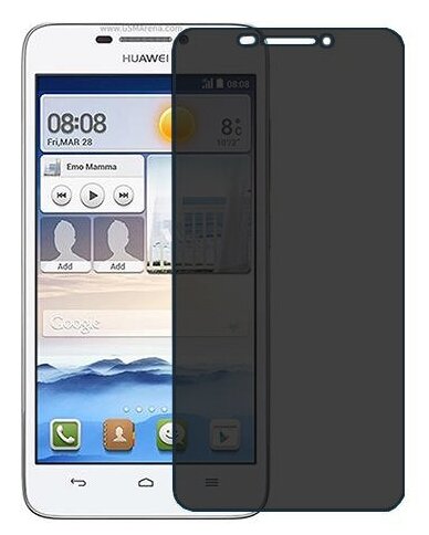 Huawei Ascend G630 защитный экран пленка гидрогель конфиденциальность (силикон) Одна штука