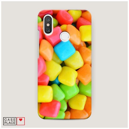фото Чехол пластиковый xiaomi mi 8 цветное драже case place