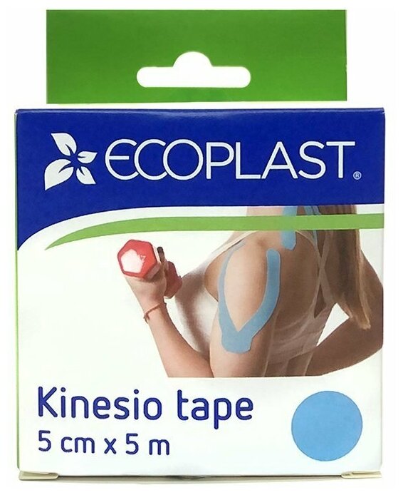 Кинезио тейп 5*5 медицинский ECOPLAST