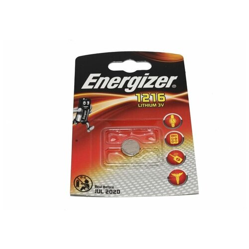 energizer батарейка cr1216 1bl 10 100 Батарейка Energizer CR1216 3V Lithium 1/10