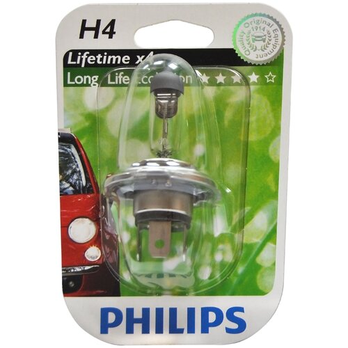 H4 Longlife Ecovision 12v (60/55w) Лампа В Блистере Philips арт. 12342LLECOB1