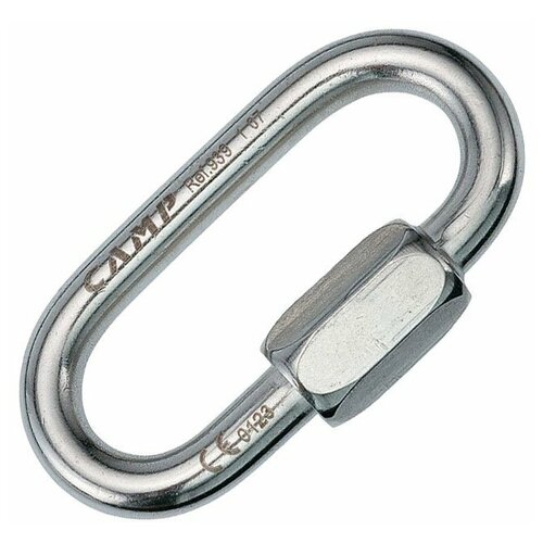 Карабин Oval Stainless Steel Plated Quick Link | 8 mm | CAMP карабин oval zinc plated quick link 8 mm camp
