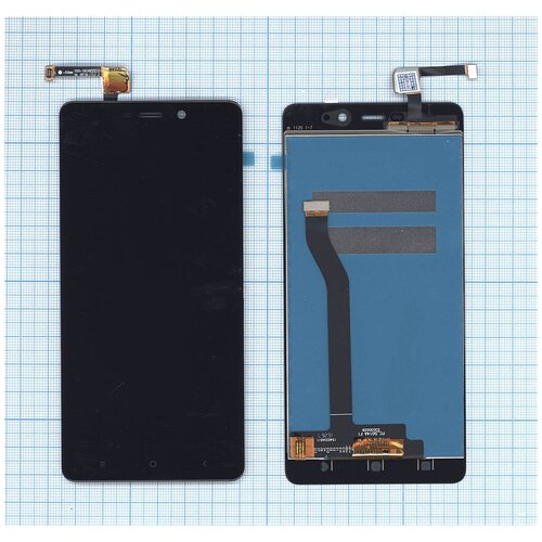 Дисплей (экран) в сборе с тачскрином для Xiaomi Redmi 4 Prime, Redmi 4 Pro черный new for xiaomi redmi 4x lcd display touch screen digitizer assembly replacement with frame for xiaomi redmi 4x pro prime 5 0