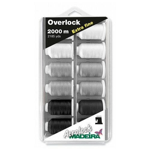 Набор Aerolock №180 Blisterbox 12*2000м, Madeira 3 цвета арт. 8090 madeira 9118b набор aerolock 120 24х1200 м