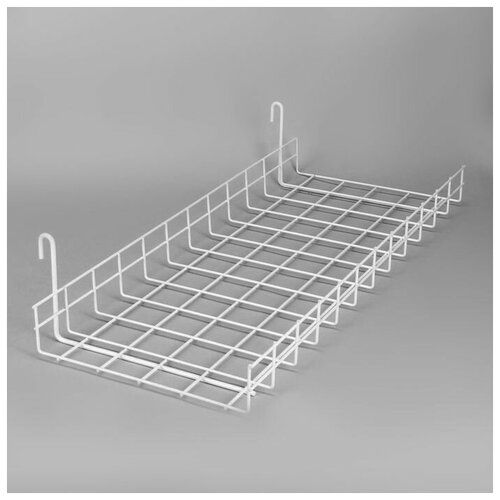 Полка прямая на сетку 60025050 мм цвет белый 1209₽