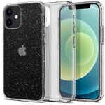 Чехол SPIGEN для iPhone 12 Mini - Liquid Crystal Glitter - Прозрачный кварц - ACS01741 - изображение