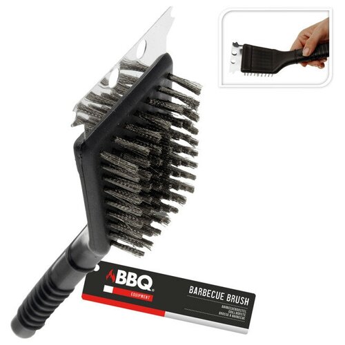 Щетка для гриля 21х8х5см нерж.сталь/пластик.ручка