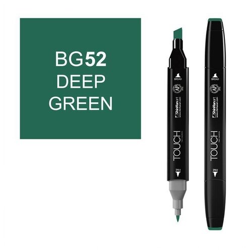 Художественный маркер TOUCH Маркер спиртовой двухсторонний TOUCH ShinHan Art, зеленый глубокий