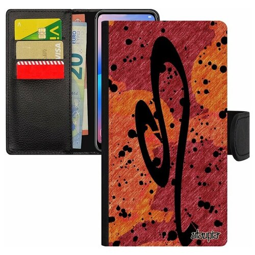 фото Чехол книжка на мобильный iphone 8, "знак зодиака" zodiac каллиграфия utaupia