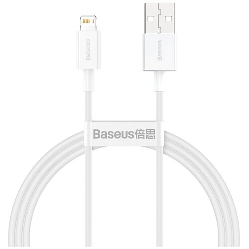 Аксессуар Baseus Superior Series Fast Charging Data Cable USB - Lightning 2.4A 1m White CALYS-A02 кабель baseus superior series fast charging data cable usb to ip 2 4a 1m calys a01 calys a02 calys a03 calys a09 red