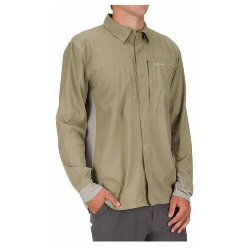 фото Рубашка intruder bicomp shirt '20 tan, мужской, l активный отдых simms