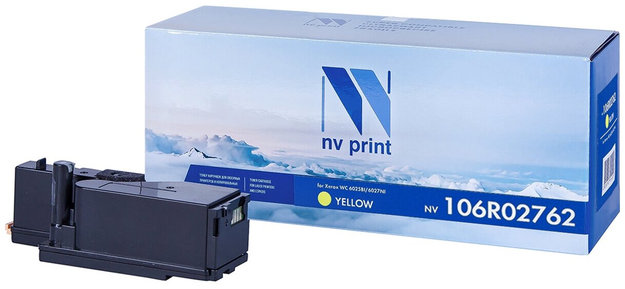 Картридж NVP совместимый NV-106R02762 Yellow для Xerox Phaser 6020/6022/ / WorkCentre 6025/6027 (1000k)