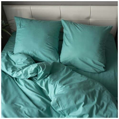Комплект постельного белья Арт.58 Двуспальный с Евро-простыней Поплин Однотонный Хлопок RICCHEZZA