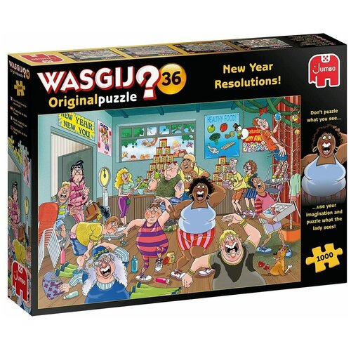 Пазл Jumbo 1000 деталей: Вазгич. Новый Год - Новая Я! (Wasgij Original)