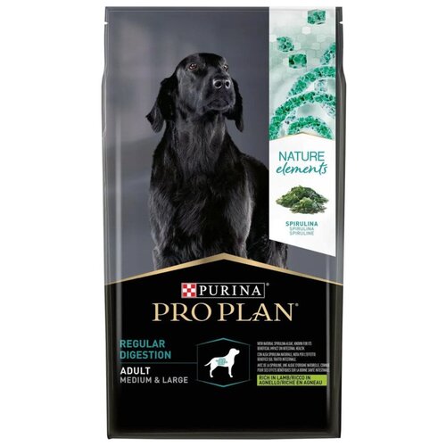 Purina Pro Plan Dog Nature Elements Сухой корм для собак средних и крупных пород, ягненок, 2 кг