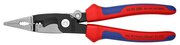 KNIPEX Клещи электромонтажные 6-в-1, зачистка 0.75 - 1.5/2.5 кв. мм, обжим 0.5 - 2.5 кв. мм, L-200 мм, кабелерез, замок, хром