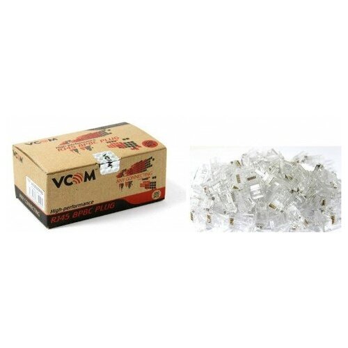 VCOM VNA2200-1/100 Коннекторы RJ-45 для UTP кабеля 5 кат. ( 100 шт.)