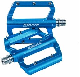 Педали велосипедные 4BIKE K315SBLUE, 116х98х16 мм, алюминий, 3 промподшипника, Cr-Mo ось, синий, ARV-K315SBLU