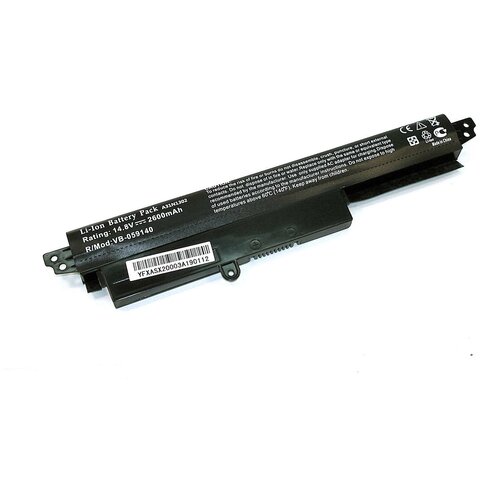 Аккумуляторная батарея (аккумулятор) для ноутбуков Asus VivoBook F200CA, X200CA, X200MA, черная аккумулятор для asus x200ca a31n1302 a3ini302 3400mah