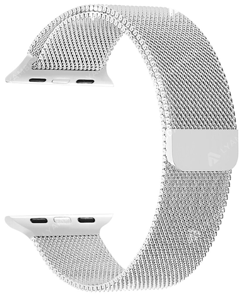 Ремешок из нержавеющей стали для Apple Watch 42/44/45 mm LYAMBDA CAPELLA DS-APM02-44-WT White