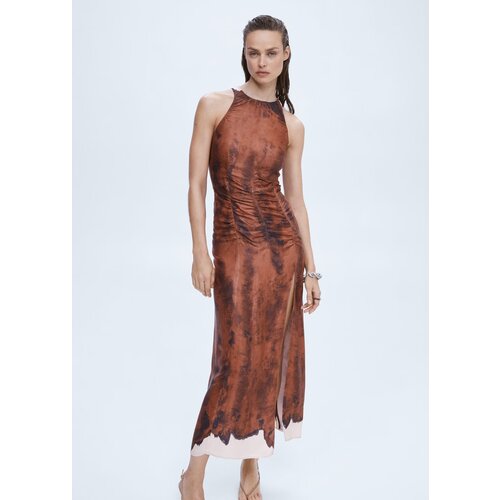 фото Платье mango, размер 40, коричневый