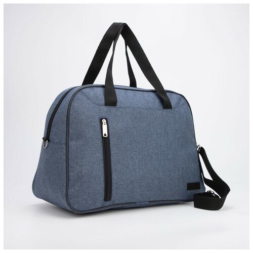 фото Сумка спортивная, отдел на молнии, наружный карман, длинный ремень, цвет синий tltriumph