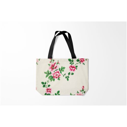 фото Сумка-шоппер / 46х35 см / тренды / цветы цветочный узор burnettie