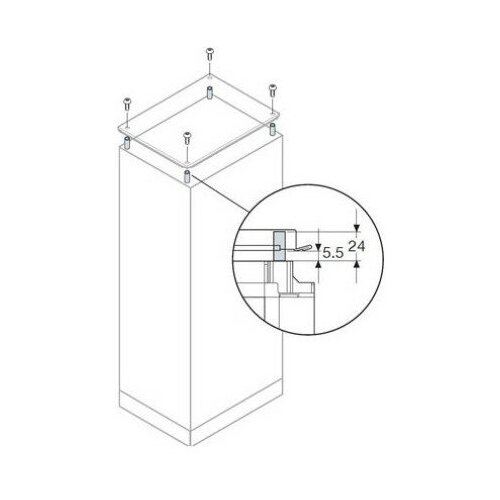 Проставка для вентиляции шкафа (IP20) AE1015 ABB