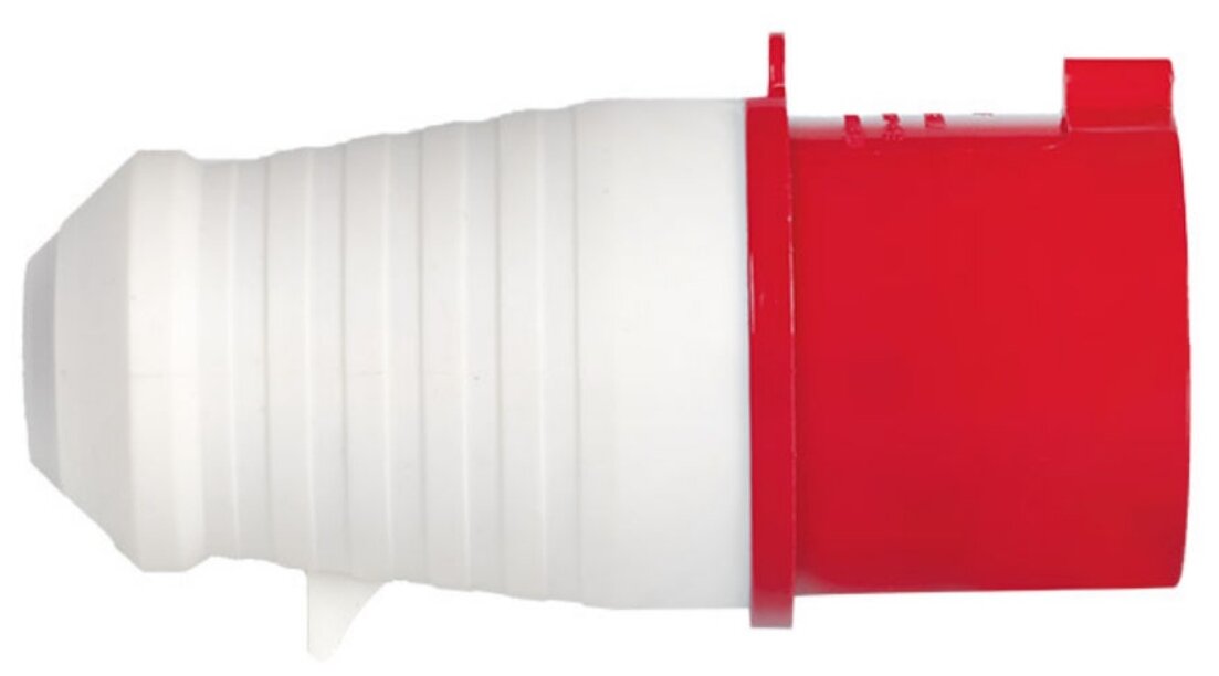 Вилка переносная силовая ССИ-025 3Р+РЕ+N 32А 380В с 3/К красный IP44 EKF - фотография № 2