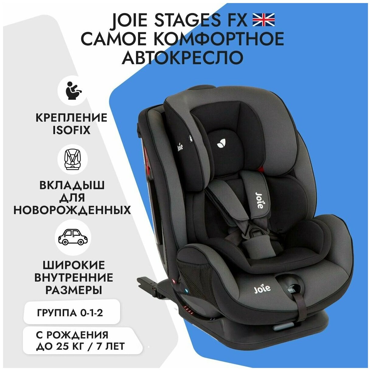 Детское автокресло Joie Stages FX (Ember)