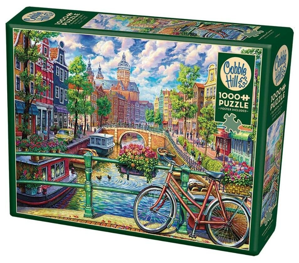 Пазл Cobble Hill 1000 деталей: Каналы Амстердама