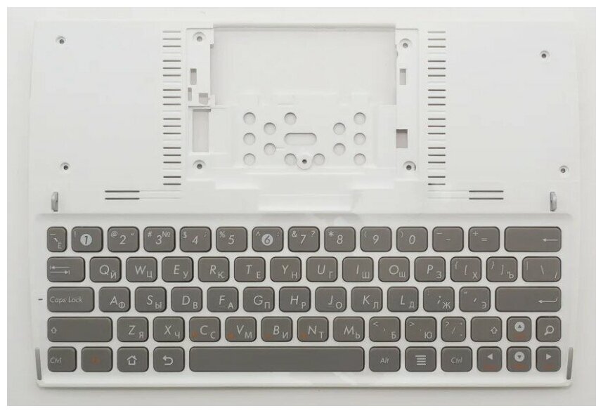 Клавиатура для ноутбука Asus 04G0K051KRU00-1 серая с белым топкейсом 1350₽