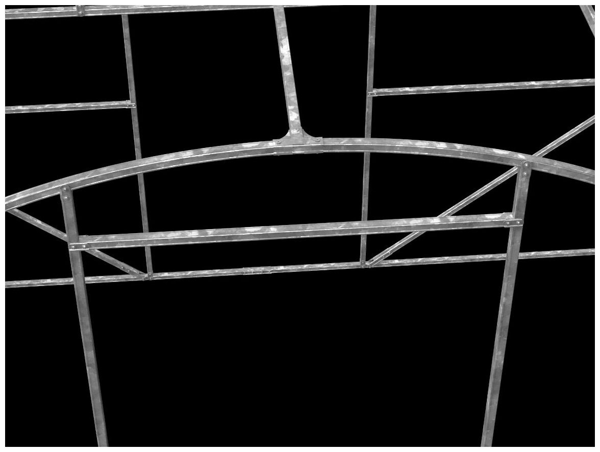 Теплица под чехол AGRUS каркас 3x4х2,1 оцинкованная,краб (шаг 1м) - фотография № 5
