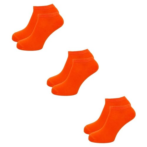 Носки LorenzLine, 3 пары, размер 43/44, оранжевый