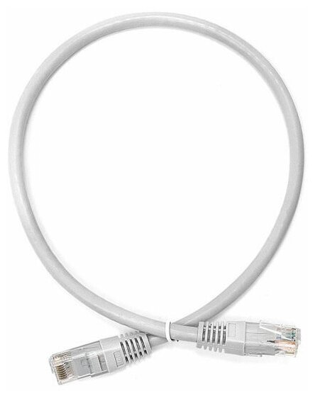 Патч-корд Lanmaster TWT-45-45-0.5/S-GY FTP вилка RJ-45-вилка RJ-45 кат.5е 0.5м серый ПВХ (уп:1шт)