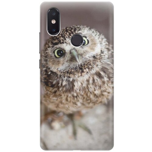 фото Силиконовый чехол на xiaomi mi 8 se / сяоми ми 8 се с принтом "удивленная сова" gosso