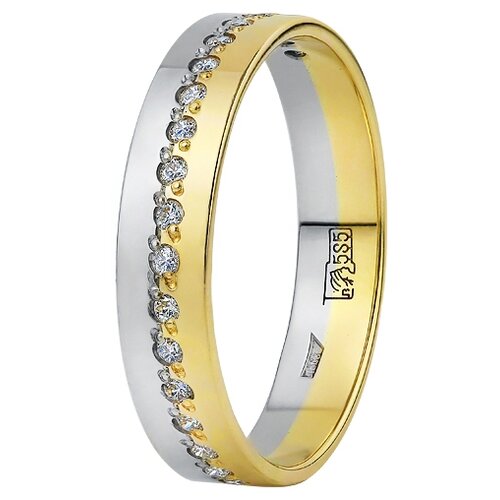 фото Юверос кольцо обручальное из золота 10-543-ж, размер 18