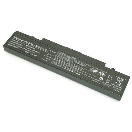 аккумулятор для samsung np rv415 11 1v 4400mah topon Аккумуляторная батарея для ноутбука Samsung R420 R510 R580 (AA-PB9NC6B) 48Wh черная