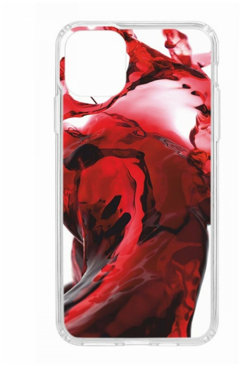 Чехол для Apple iPhone 11 Pro Max КRUЧЕ Print Вино,пластиковая накладка,прозрычный бампер с защитой камеры,противоударный защитный кейс с рисунком