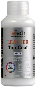 Фото Защитный матовый лак для кожи после ремонта, после покраски, LeTech (Leather Top Coat) Matt