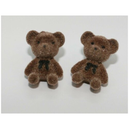 Серьги плюшевые зайки, мишки, котики