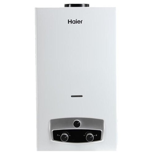 Проточный газовый водонагреватель Haier IGW 10 B, белый газовый водонагреватель haier igw 12 b