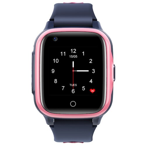 smart baby watch детские gps часы kt15 plus с сим картой и whats app розовый Детские умные часы Smart Baby Watch KT15 Wi-Fi + LTE, розовый