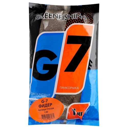 prikormka greenfishing leto gf metod sweet yellow 1kg Прикормка GF G-7 Фидер, 1 кг