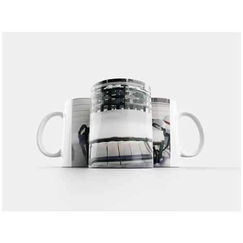 фото Кружка "зима, стул, снег 320 мл. белая" lotsprints